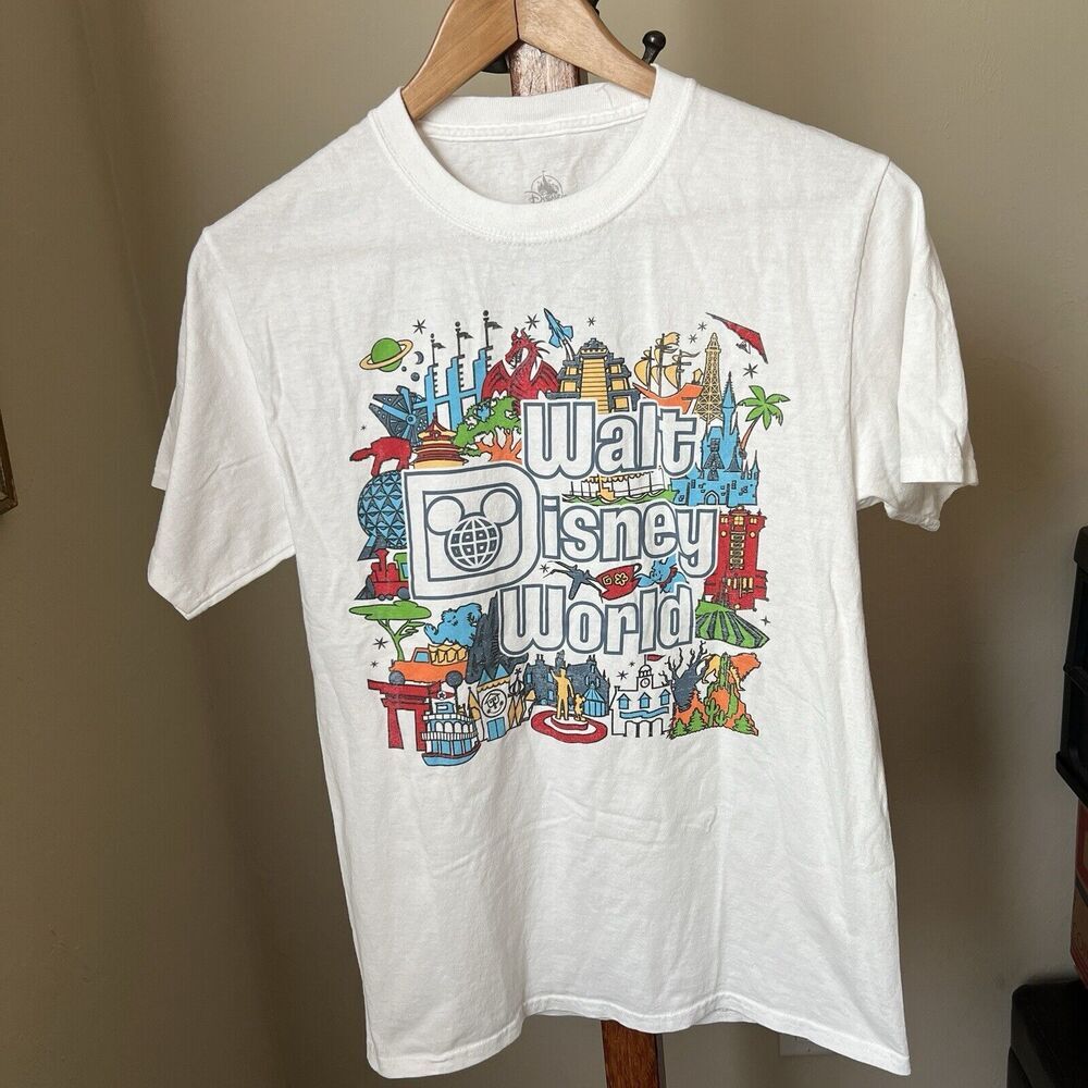 Walt Disney World WDW Attractions Opening Dates List T-Shirt S SMALL